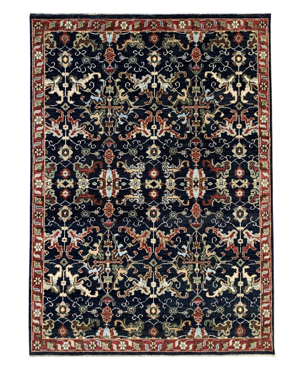 Picture of EOR KC30808NV8X10 8 x 10 ft. Navy & Red Traditional Serapi Wool Hand-Knotted Rug