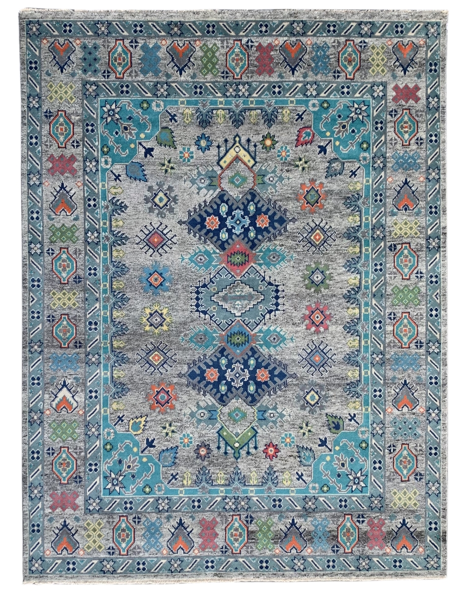8 x 10 ft. Malayer Traditional Area Rug, Natural Grey