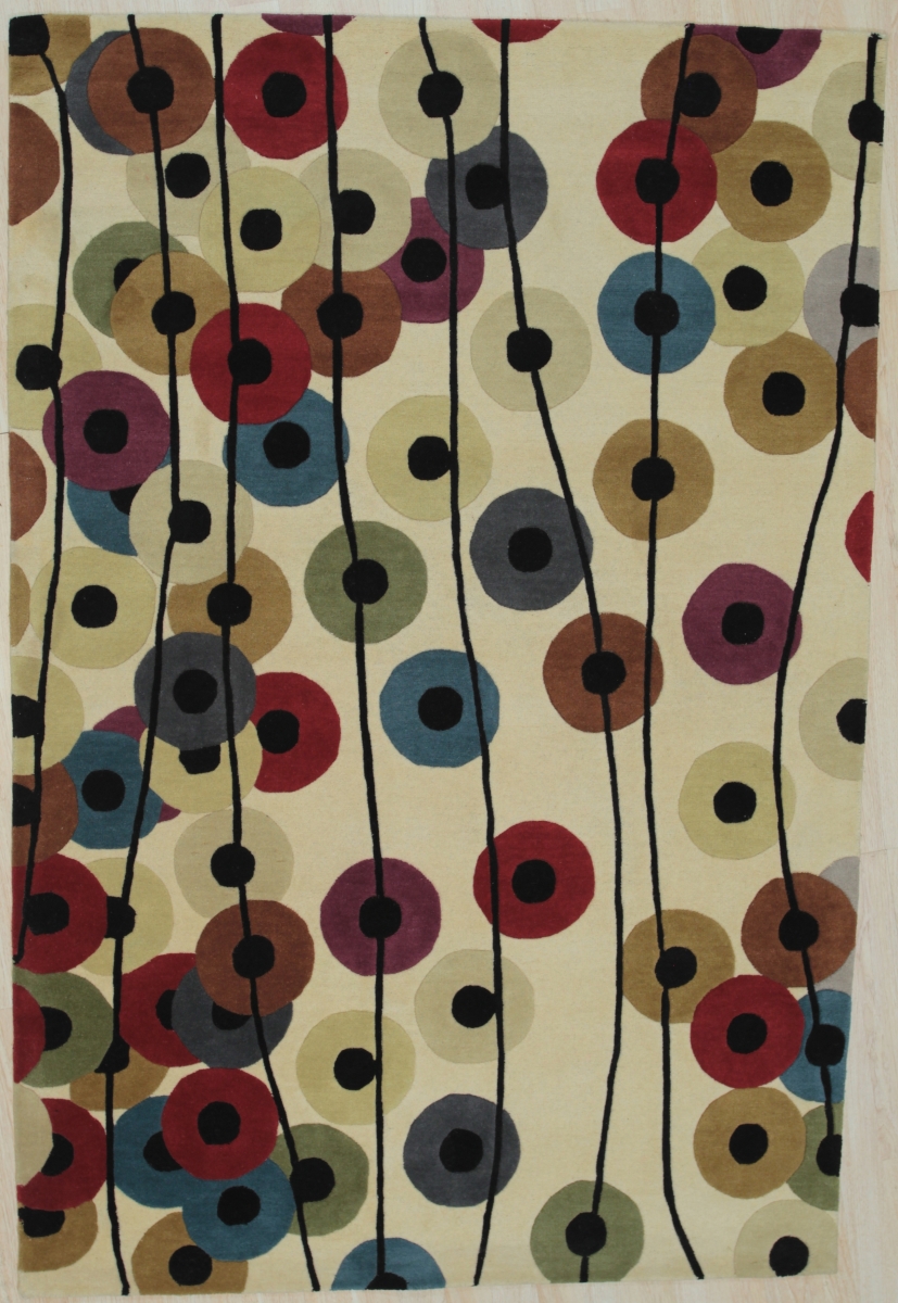 6 x 9 ft. Modern Transitional Hand Tufted Area Rug - Multi Color
