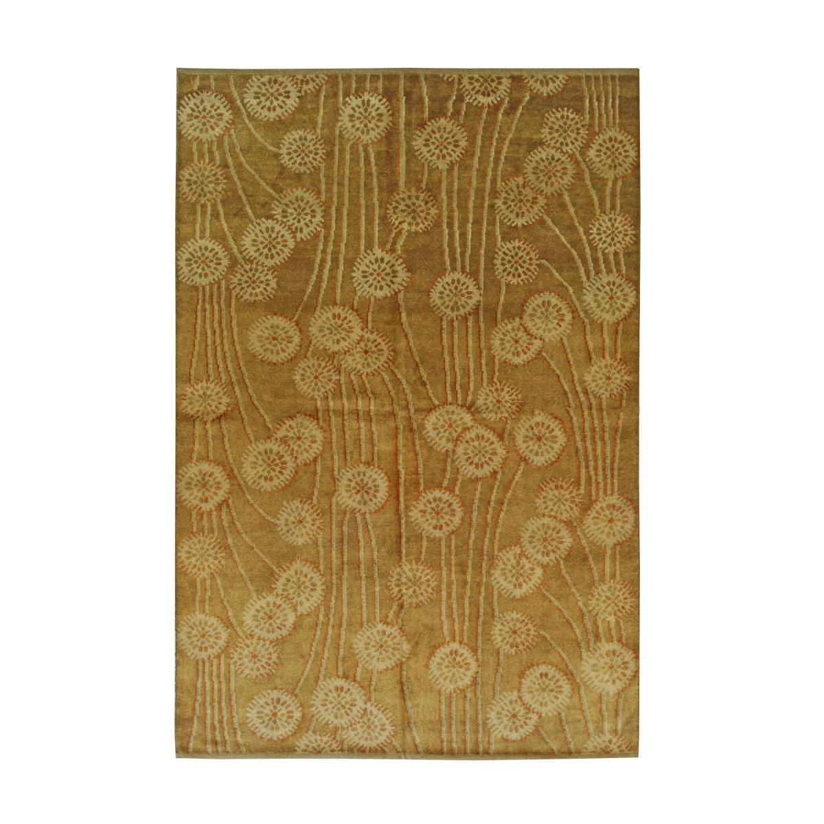 FAF164BN9X12 9 x 12 ft. Brown Transitional All Over Ningxia Rectangle Area Rug