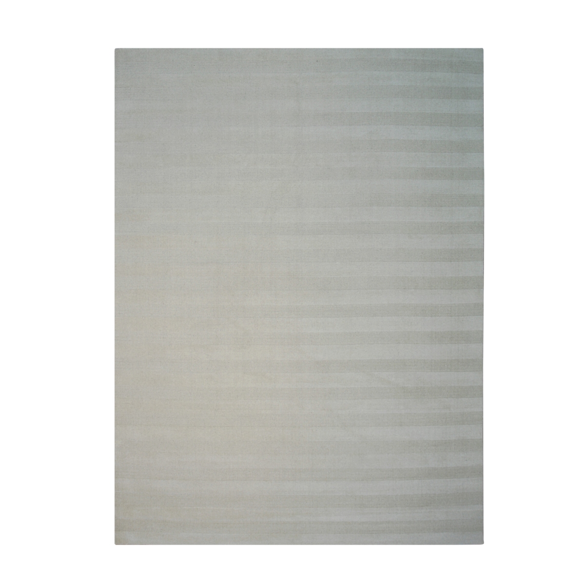 FM12BWT9X12 9 x 12 ft. White Hand-Knotted Wool Loop & Pile Rectangle Area Rug