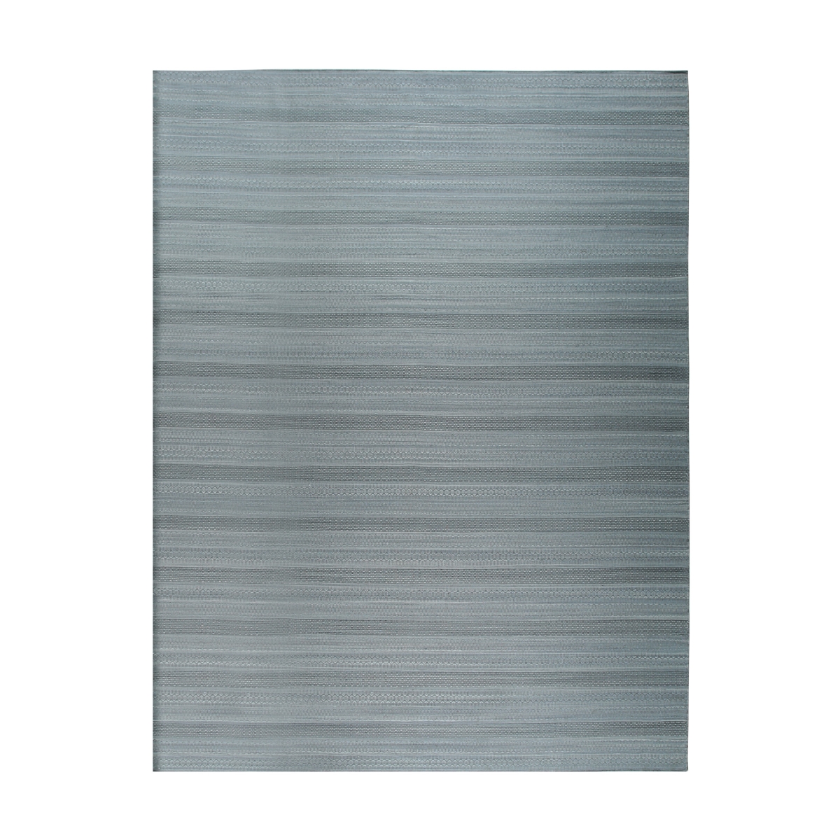VW31GY6X9 6 x 9 ft. Hand-Knotted Gray Wool Ingrain Design Rectangle Area Rug