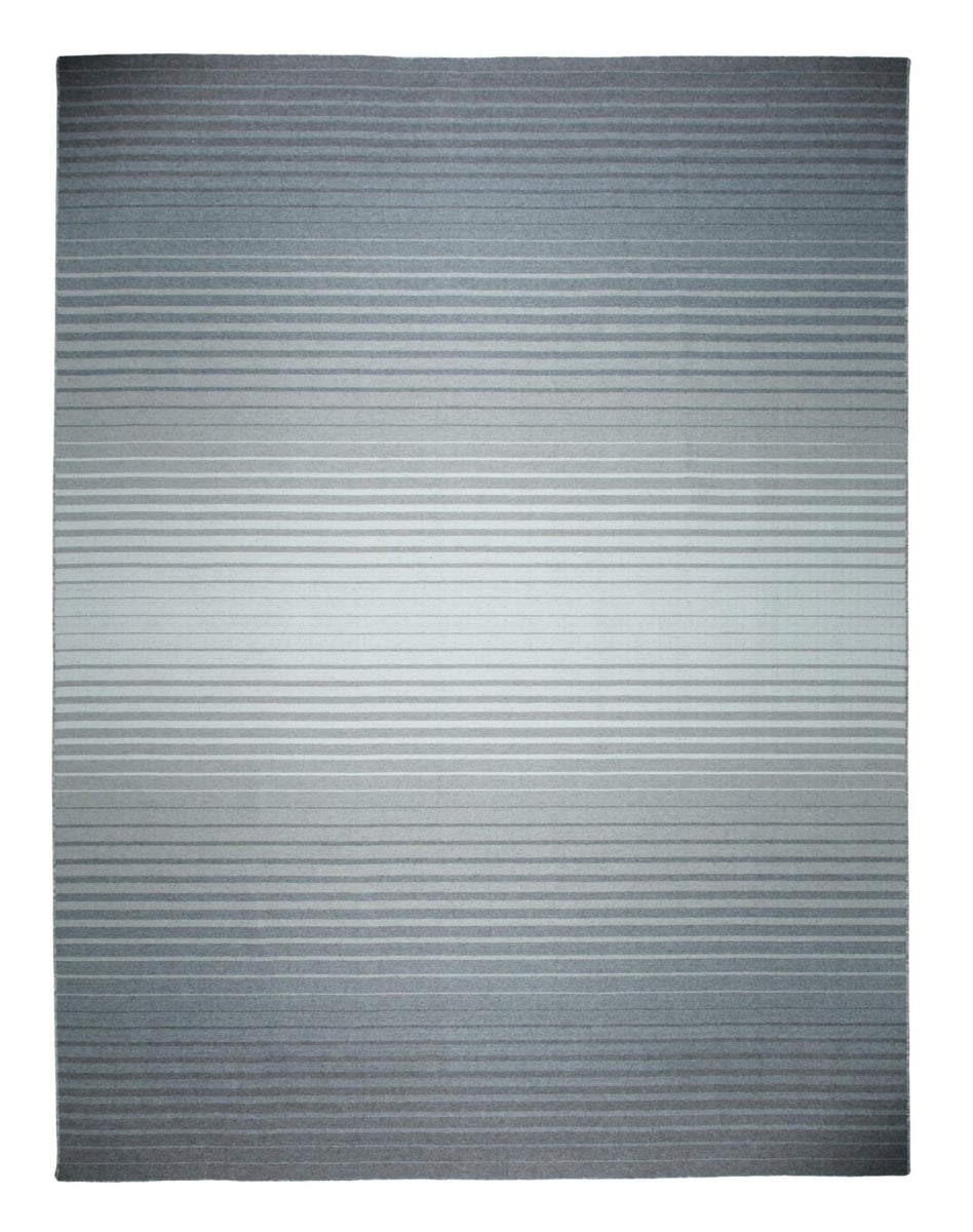 T206GY8X10 8 x 10 ft. Luxurious Gray Transitional Geometric Reversible Flatweave Ombre Rectangle Area Rug