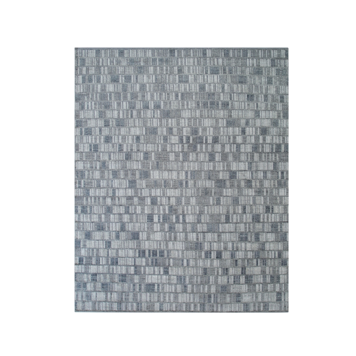 OW8GY10X14 10 x 14 ft. Hand-Knotted Gray Wool Rectangle Area Rug