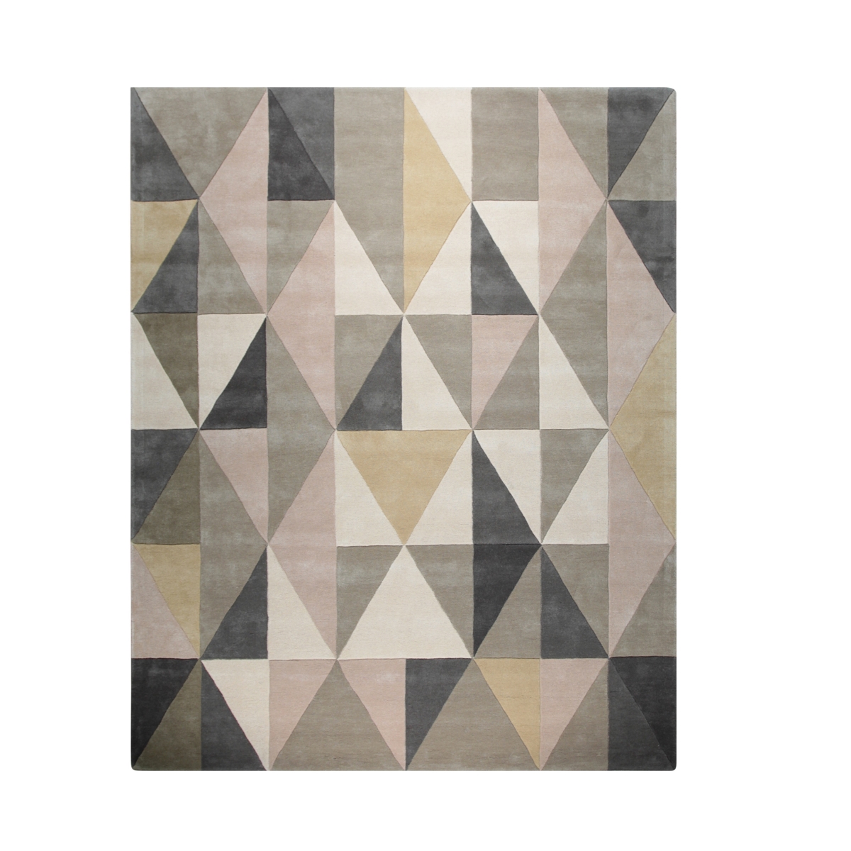 RES08MU8X10 8 x 10 ft. Multi Color Hand-Tufted Wool Modern Rectangle Area Rug