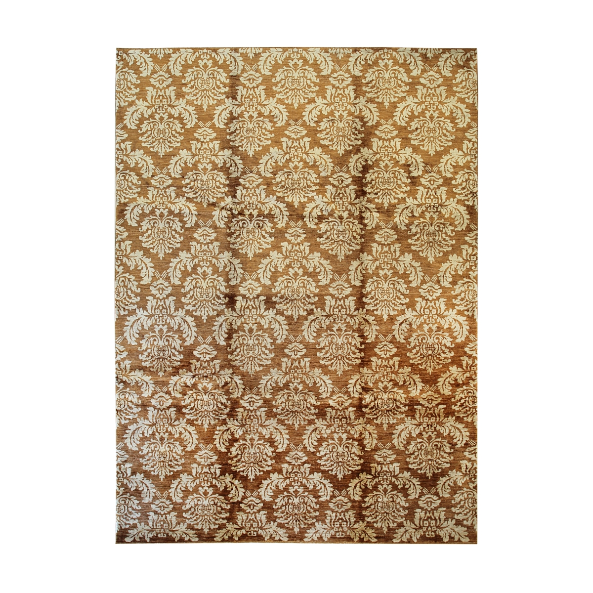 FA7056BN4X6 4 x 6 ft. Brown Transitional All Over Turkish Knot Rectangle Area Rug