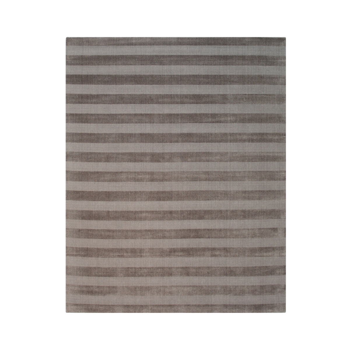 FM12ABN10X14 10 x 14 ft. Brown Hand-Knotted Wool Loop & Pile Rectangle Area Rug