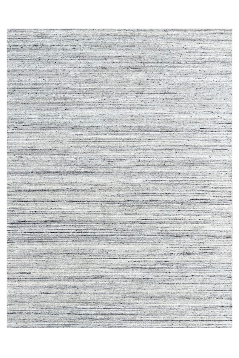KC13000SL10X14 10 x 14 ft. Hand-Knotted Wool Silver Lori Baft Classic Solid Color Rectangle Area Rug