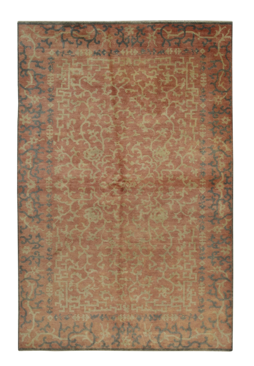 FAF122RD9X12 9 x 12 ft. Handmade Wool Red Transitional All-Over Ningxia Rectangle Area Rug