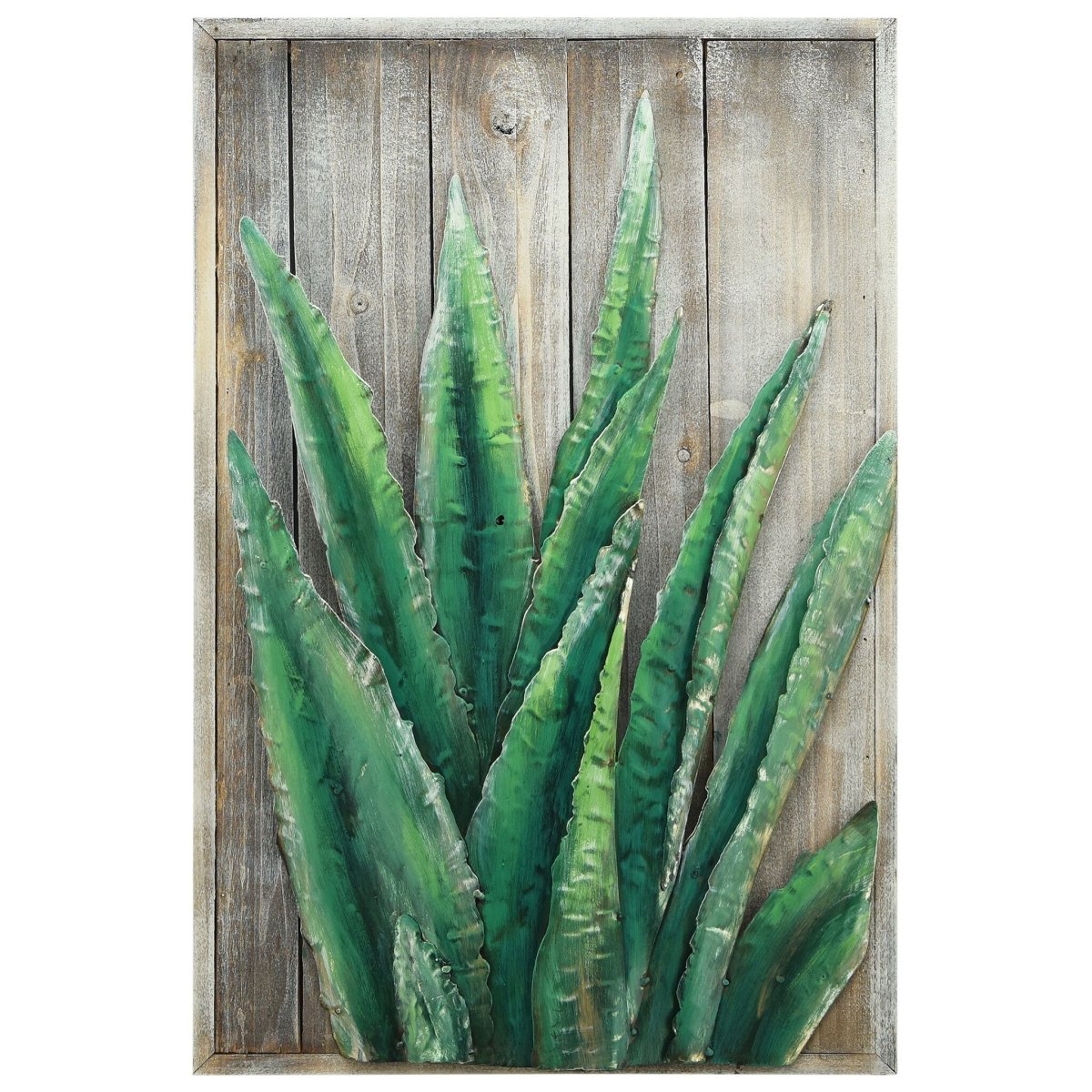Picture of Empire Art Direct PMO-183141-2416 Succulent Metal Wall Art