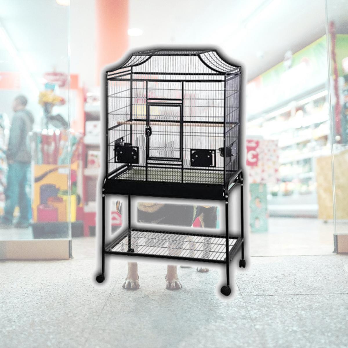 Picture of A&e Cages AE-MA3221FLB Elegant Style Flight Cage - Large-Black