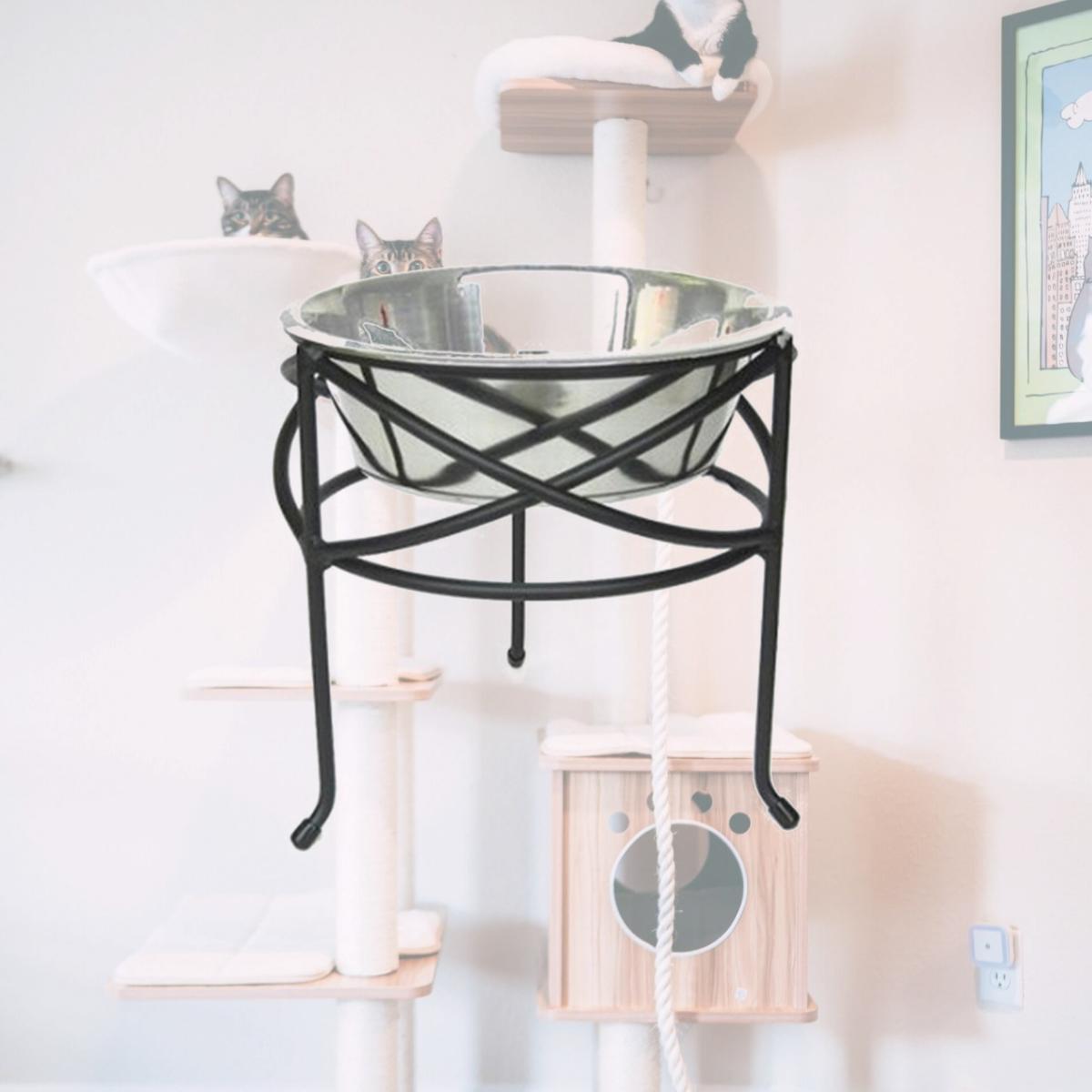 Picture of Pets Stop RSB1-L Mesh Elevated Dog Bowl - Large