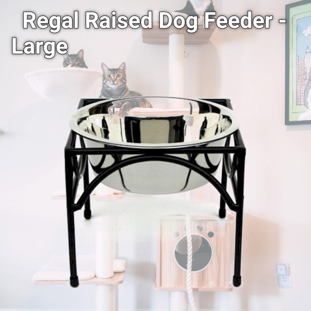 Picture of Pets Stop RSB9-L Regal Raised Dog Feeder - Large