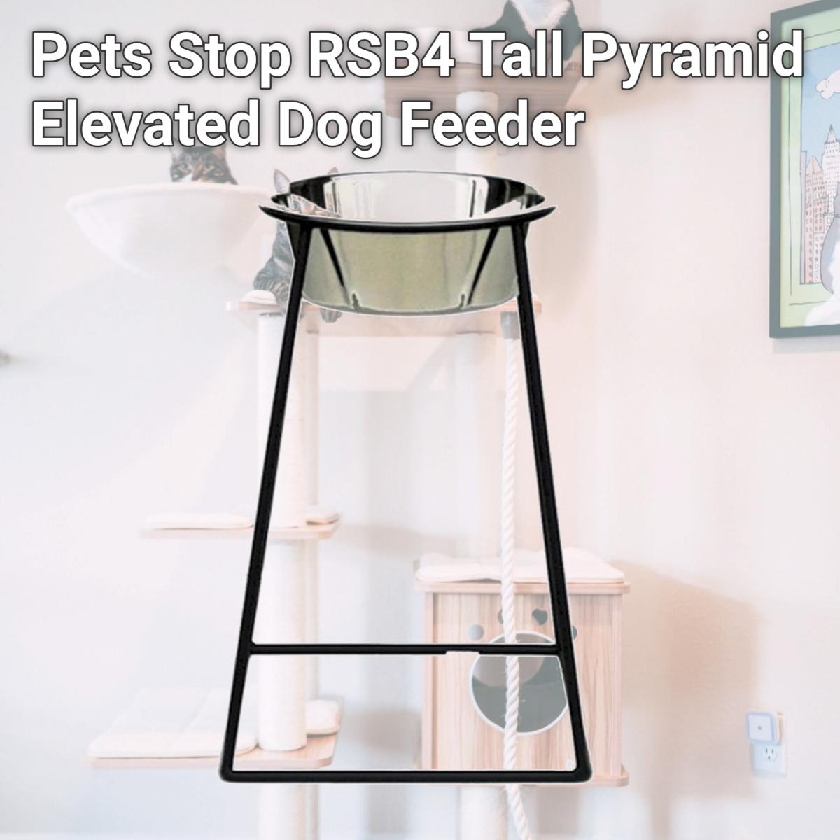 Picture of Pets Stop RSB4 Tall Pyramid Elevated Dog Feeder