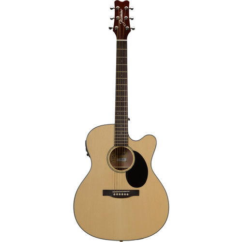 JO36CENAT Jasmine Orchestra Cutaway AcousticElectric Guitar BBand  Natural