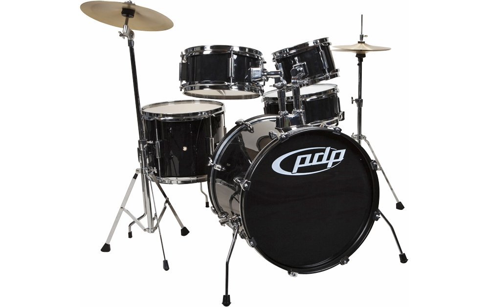 Drum Workshop PDJR18KTCB Drum Set Player Kit Cymbals Throne, Black - 5 Piece -  Drum Works Furniture