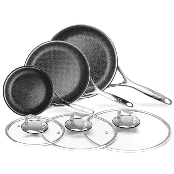 Picture of Livwell DC1058 DiamondClad by Livwell 6pc Hybrid Nonstick Frying Pan and Lid Set