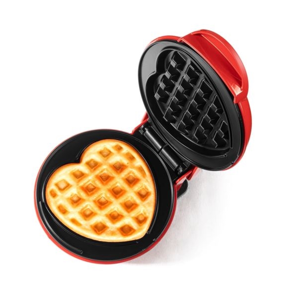 Picture of Holstein Housewares HH-09114017R 4-Inch Personal Heart Shape Waffle Maker