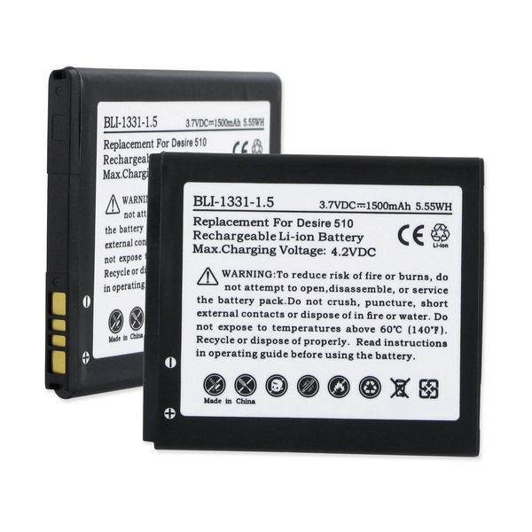 Picture of Empire BLI-1331-1.5BK Htc Desire 510 Cellphone Replacement Battery, 1500mAh, 3.7V