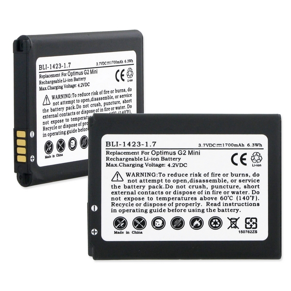 Picture of Empire BLI-1423-1.7BK LG Cellphone Replacement Battery, 1700mAh, 3.8V