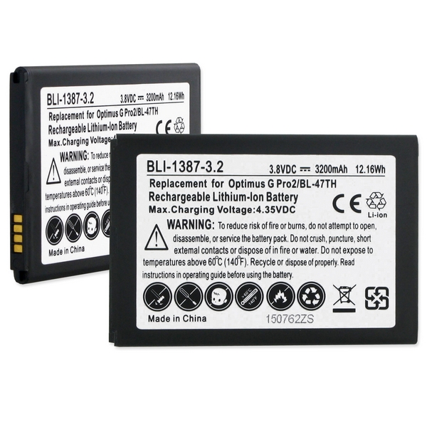 Picture of Empire BLI-1387-3.2BK LG Replacement Battery, 3200mAh, 3.7V