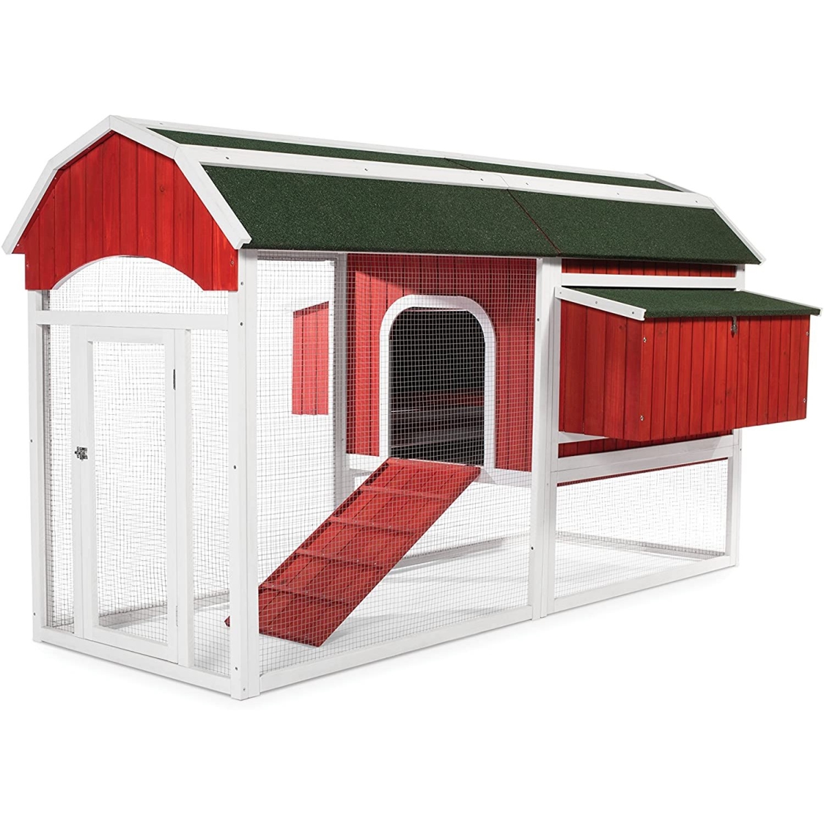 Picture of Prevue Pet Products PP-467 Barn Chicken Coop, Barnyard Red - Large