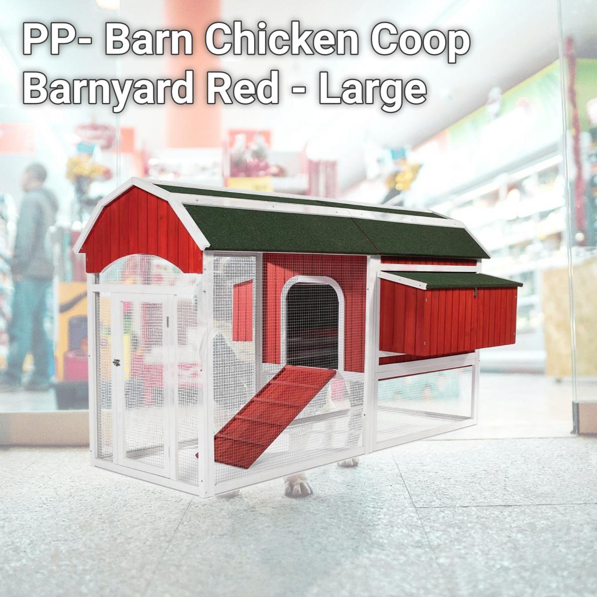 Picture of Prevue Pet Products PP-467 Barn Chicken Coop, Barnyard Red - Large
