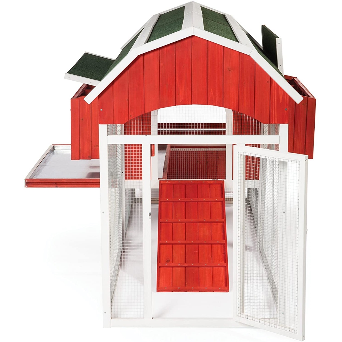 Picture of Prevue Pet Products PP-467 Barn Chicken Coop, Barnyard Red - Large