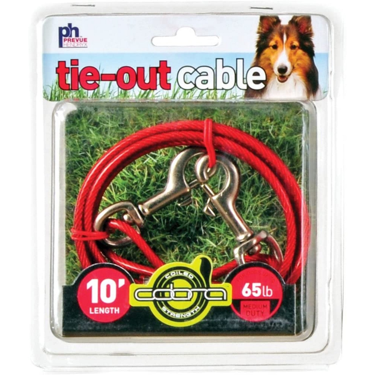 Picture of Prevue Pet Products PP-2118 10 ft. Medium Duty Tie-Out Cable&#44; Red