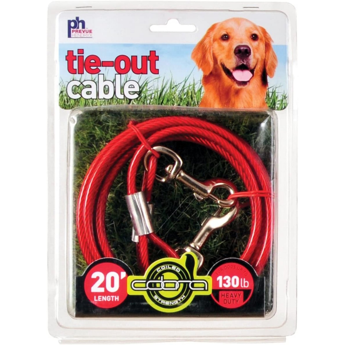 Picture of Prevue Pet Products PP-2122 20 ft. Heavy Duty Tie-Out Cable&#44; Red