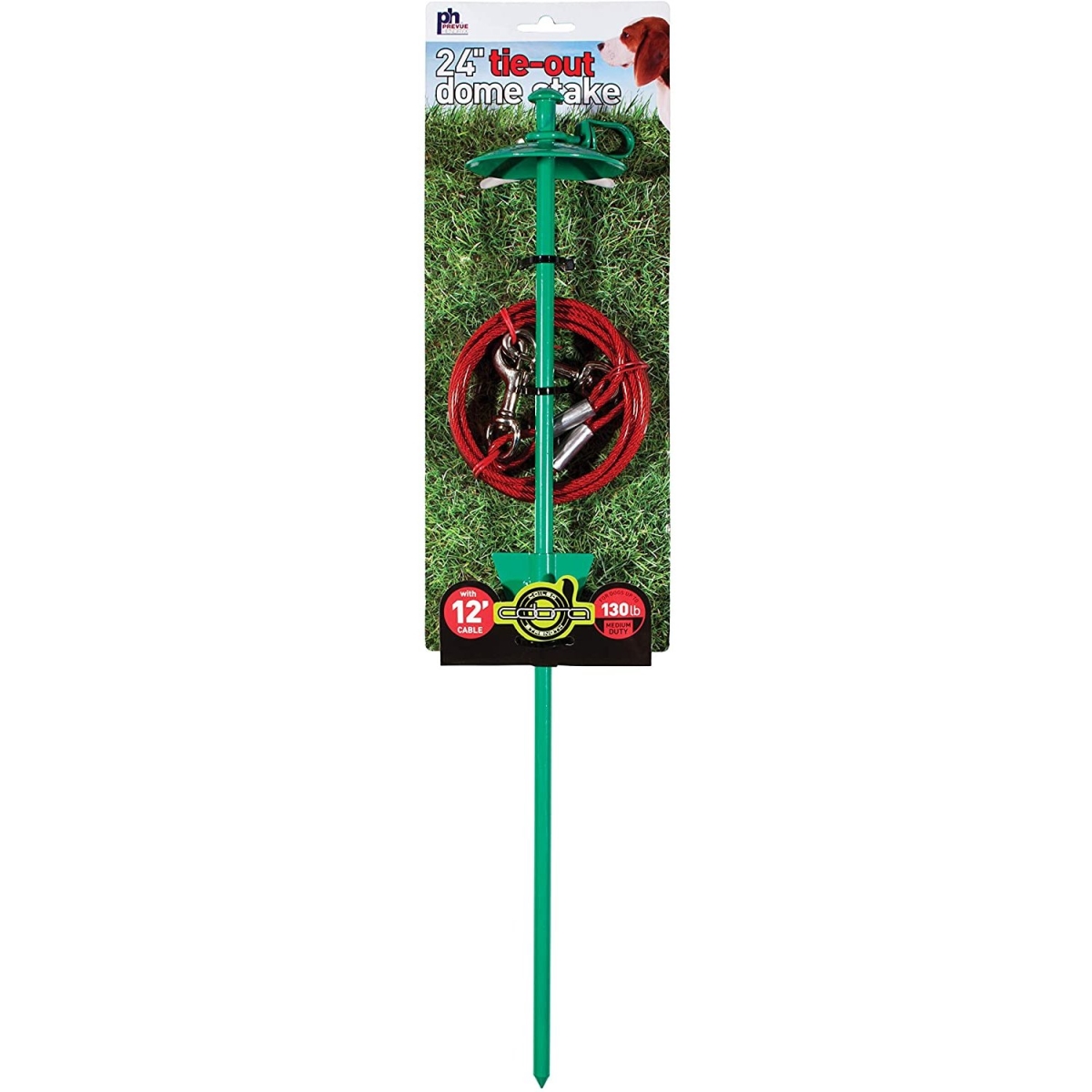Picture of Prevue Pet Products PP-2123 24 in. Tie-Out Dome Stake with 12 ft. Cable