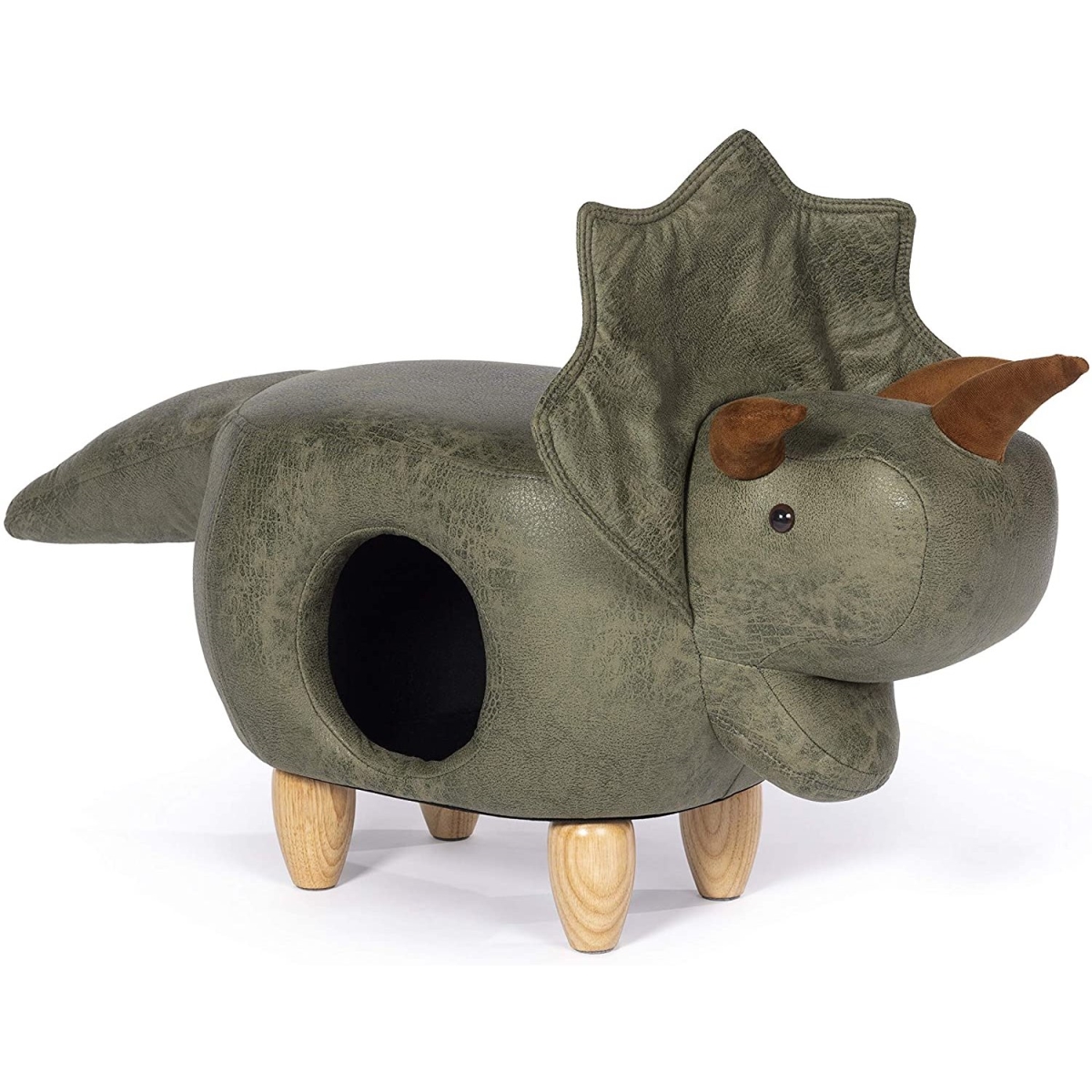 Picture of Prevue Pet Products PP-7392 Prevue Pet Triceratops Dinosaur Ottoman&#44; Green