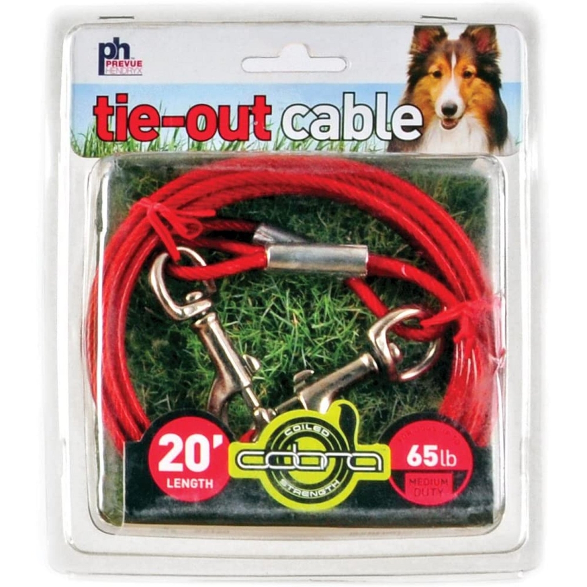 Picture of Prevue Pet Products PP-2120 20 ft. Medium Duty Tie-Out Cable&#44; Red