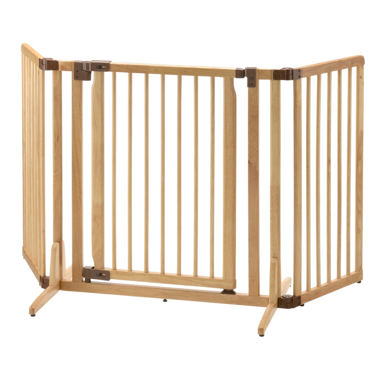 Picture of Richell 94939 Premium Plus Pet Gate, Natural Wooden