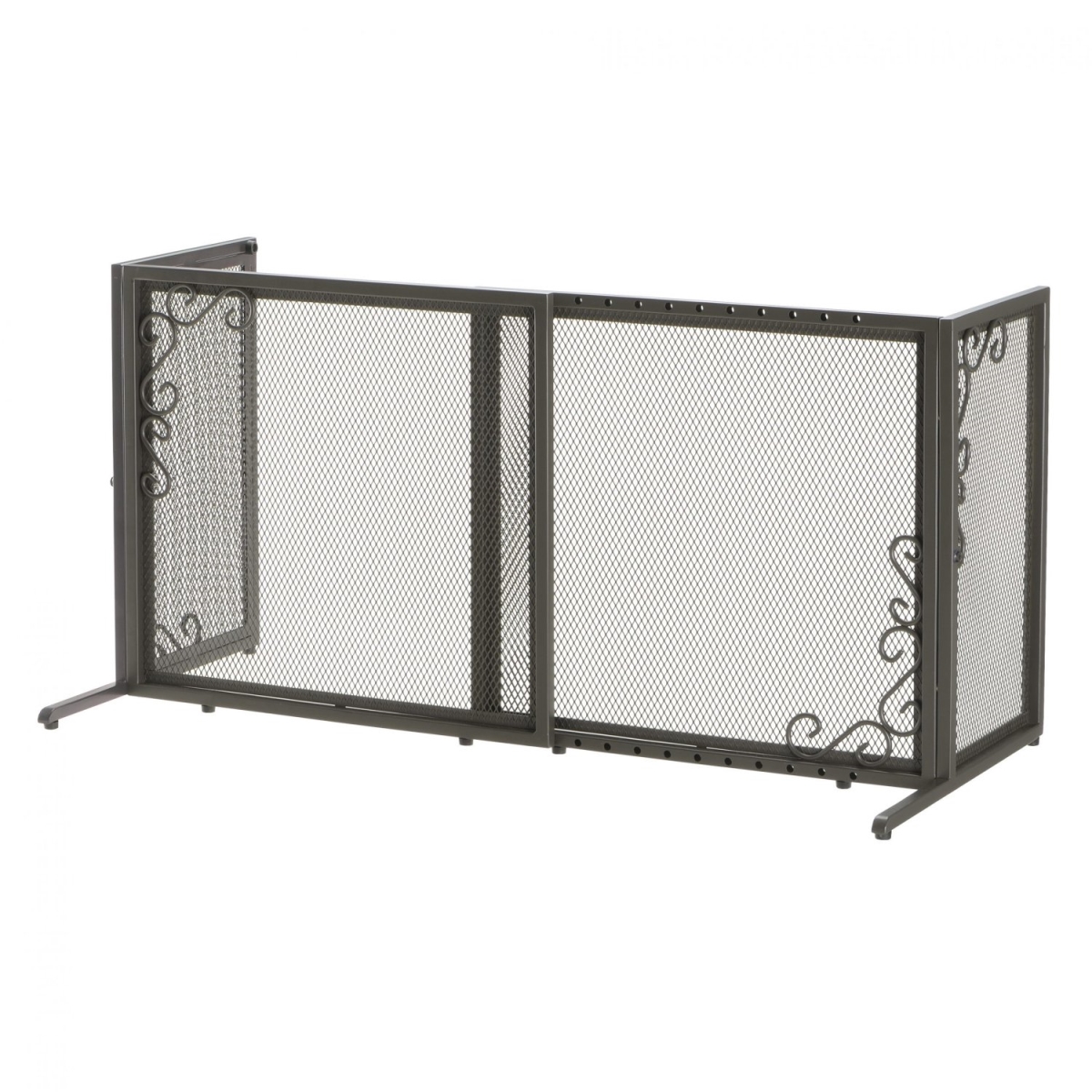 Picture of Richell 94945 26-40 x 18 x 20 in. Freestanding Metal Mesh Pet Gate - Antique Bronze - Small