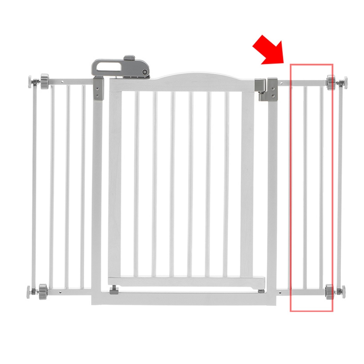 Picture of Richell 94355 One-Touch Gate II Extension&#44; White