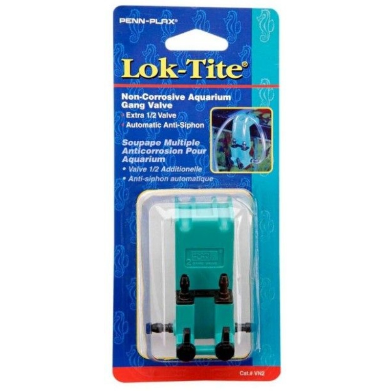 Picture of Essential Pet Products PP09120 Penn Plax Lok-Tite Plastic Valve with Hanger 2 Gang Valve