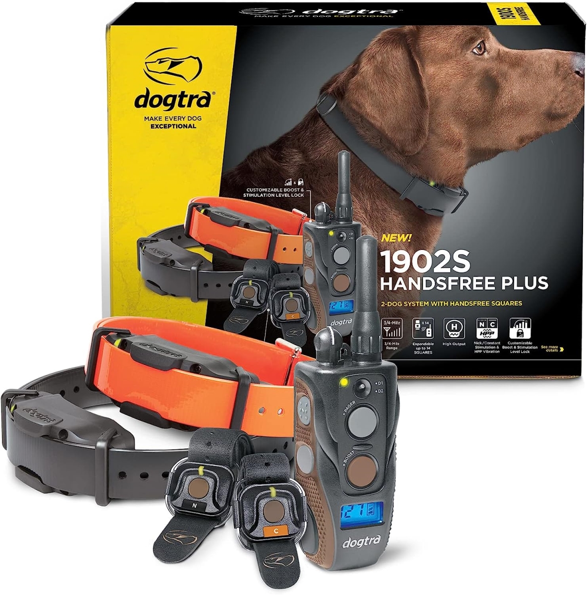 Picture of Dogtra 1902S HF PLUS B&L 1902S Handsfree Plus Boost&#44; Lock & Remote Dog Training E-Collar