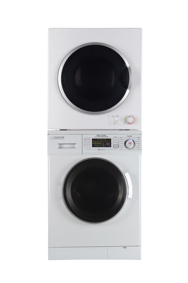Picture of Equator EZ4400N-ED850W Stackable Combo Plus Dryer Set&#44; White