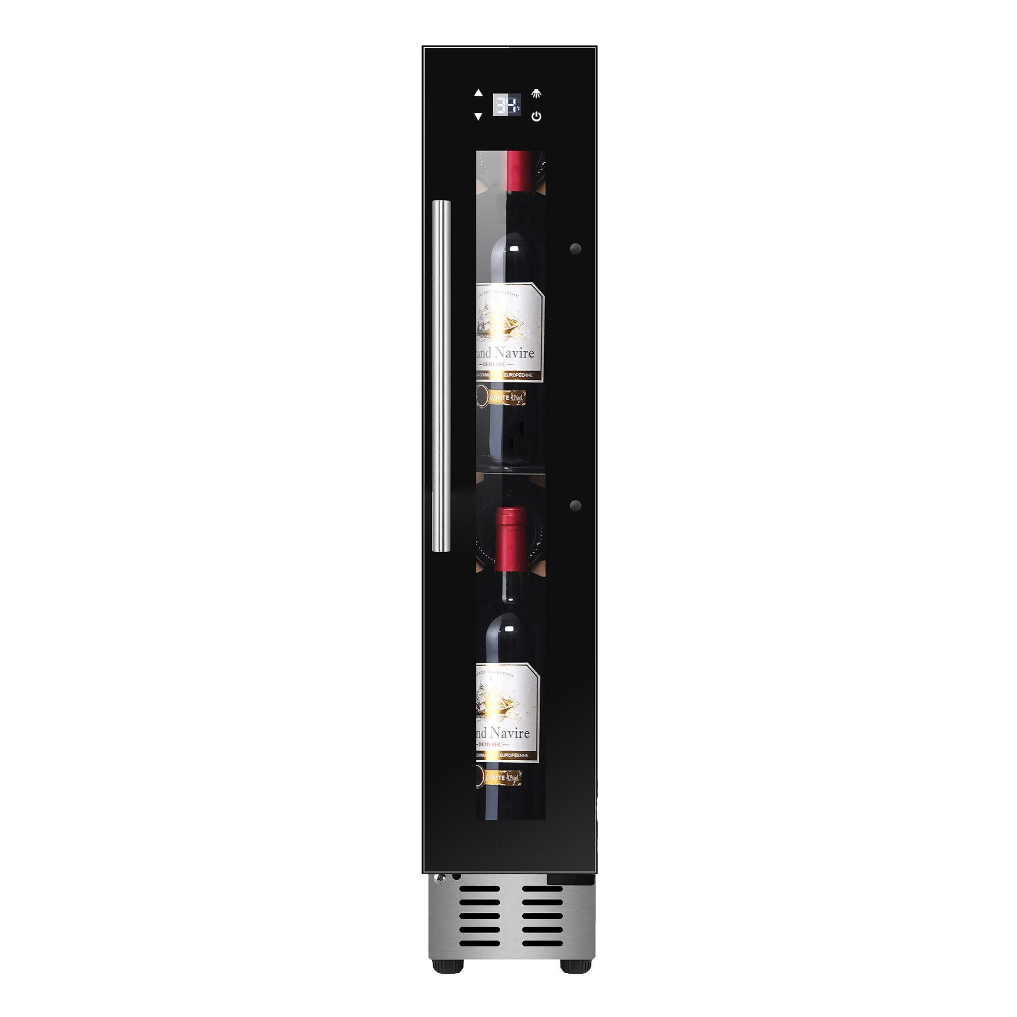 Picture of Equator Advanced Appliances WR 09 9 Bottles Wine Refrigerator 1-Zone Freestanding/Builtin 7 Color LED 110V - Black