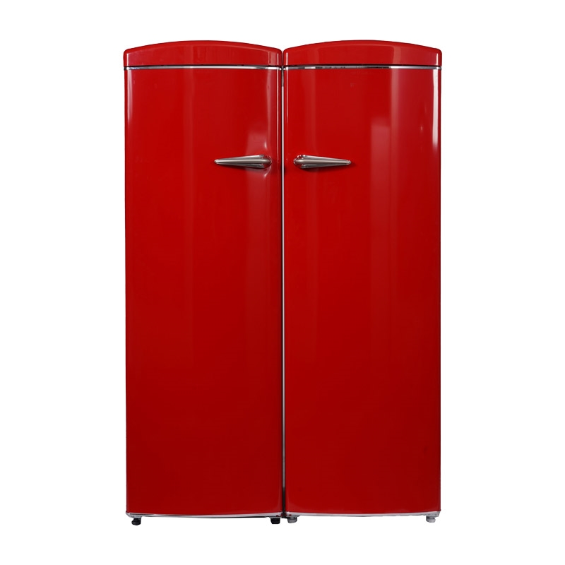 Picture of Equator Advanced Appliances FF 830 R + RR 1100 R Retro Refrigerator-Freezer Set in Red
