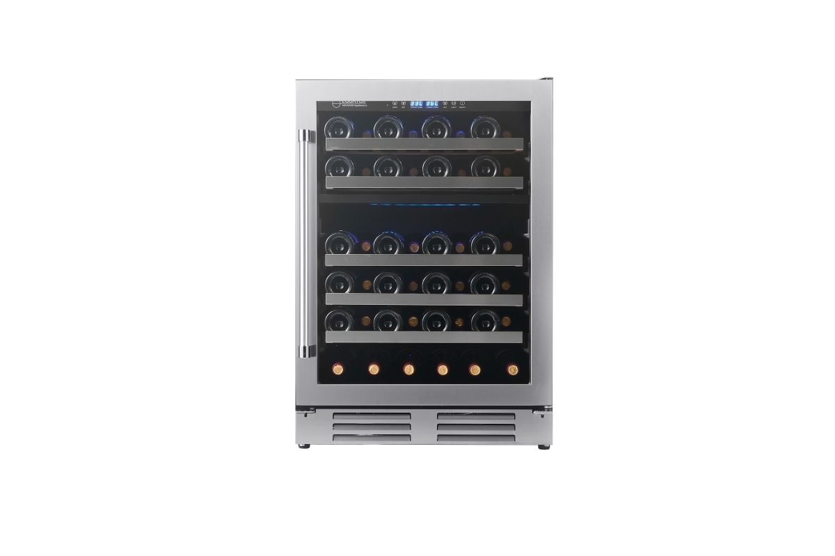 Picture of Equator Advanced Appliances WR 52 Equator Dual Zone 52-Bottle Free Standing/Built-in Wine Cooler in Stainless