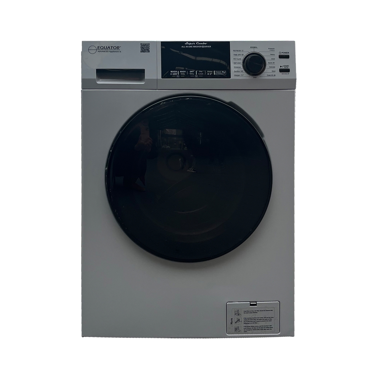 Equator 1.62 cu.ft./15 lbs All in One Combo Washer Dryer with Pet Cycle in Silver -  Homestead, HO3495154