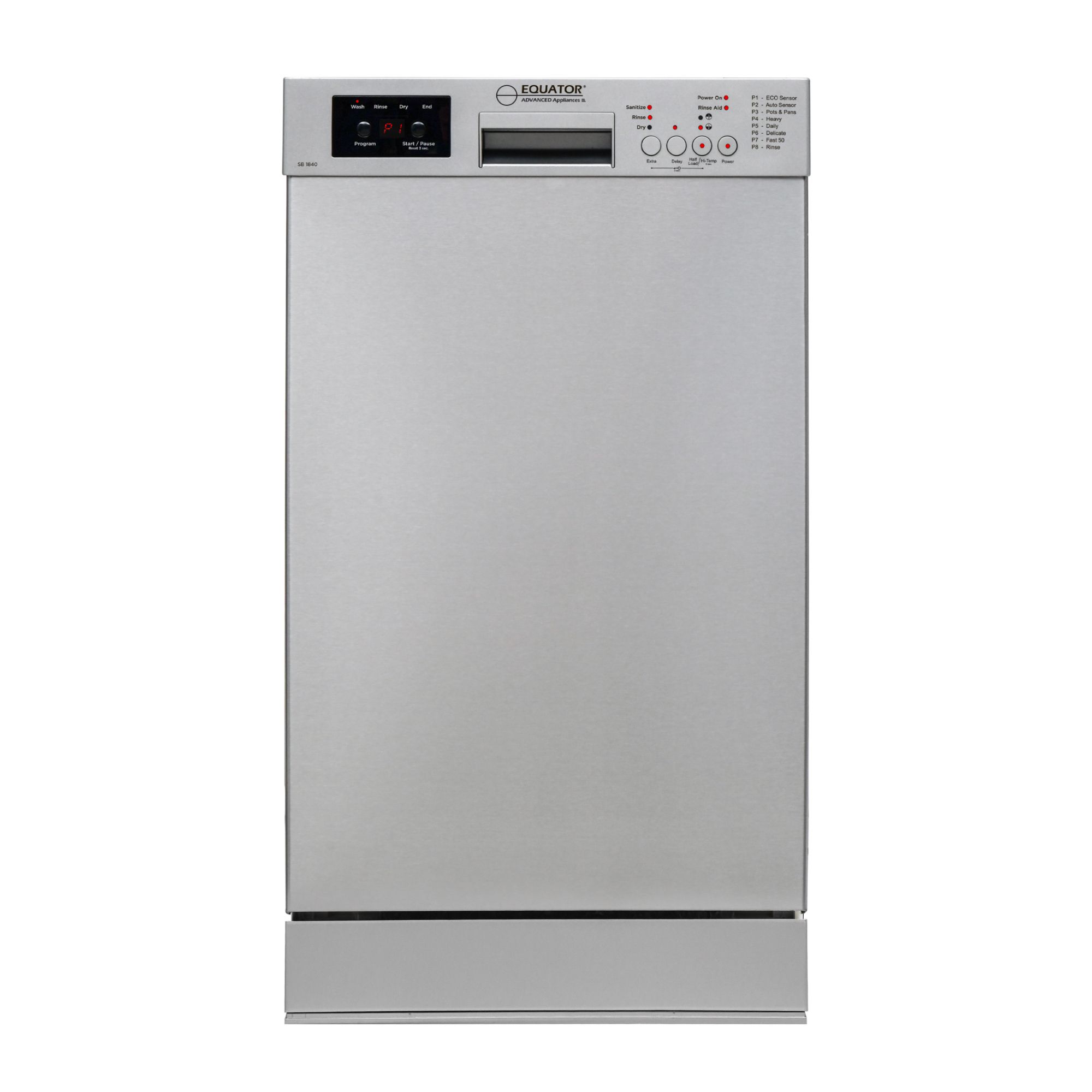Picture of Equator 18 in. Built-In Dishwasher w/ Front Control 10 Place Setting Made in Europe  Energy Star