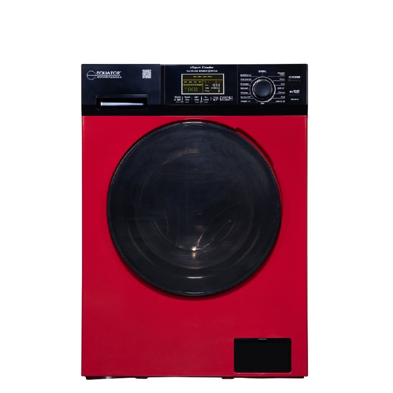 EZ 5500 CV Red/Black Equator 18 lbs Combination Washer Dryer - Sanitize, Allergen, Winterize,Vented/Ventless Dry- 2021 Model -  Equator Advanced Appliances