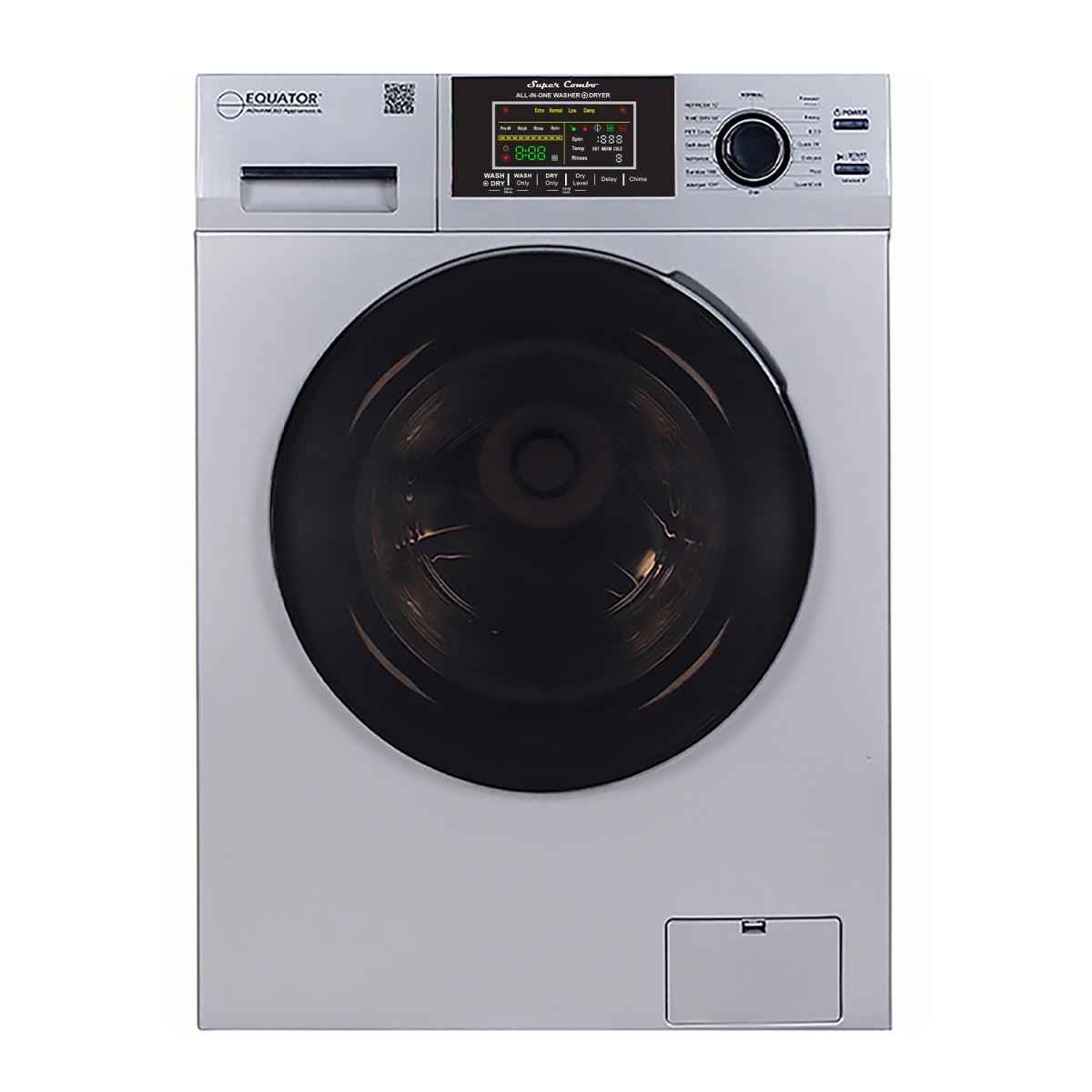 EZ 4700 C Fully Built-in All-in-One Combo Washer-Dryer Ventless 1.62 cf/15lbs 110V White -  Equator Advanced Appliances, EZ 4700 C White