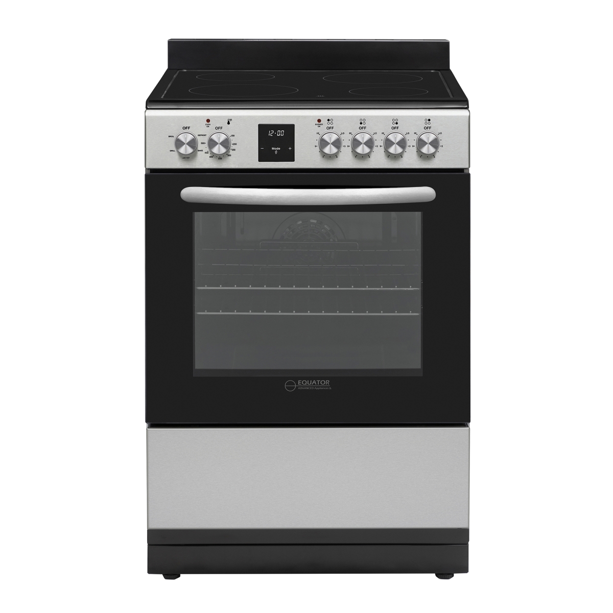 Picture of Equator Advanced Appliances ECR 244 Stainless Equator 24 Freestanding Electric Cooking Range in Stainless with Convection Oven
