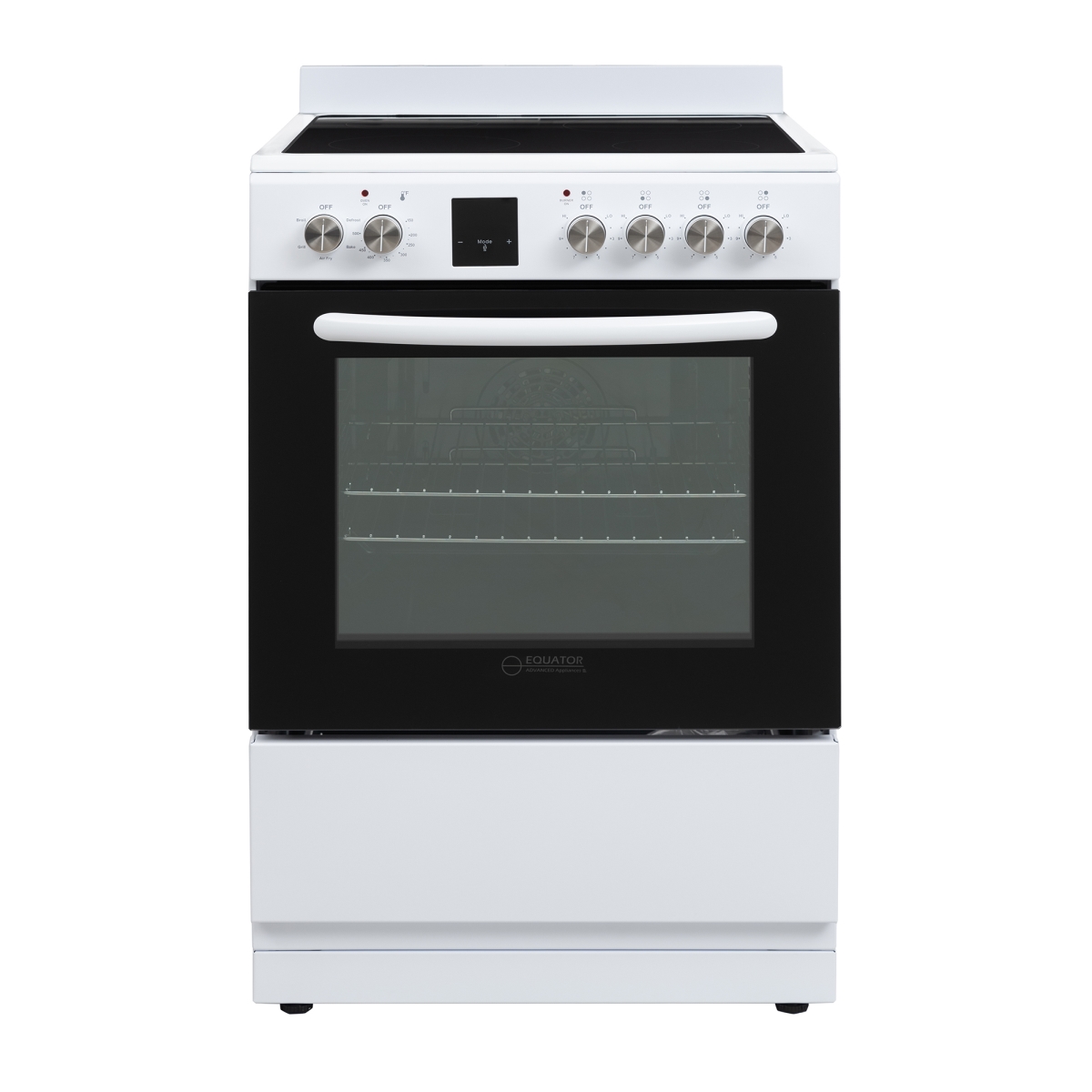 Picture of Equator Advanced Appliances ECR 244 White Equator 24 Freestanding Electric Cooking Range in White with Convection Oven