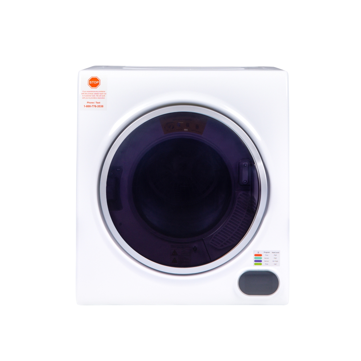 ED 852 White Equator Compact Vented Sensor Dryer 3.5cf/13lbs 110V Bottom control DIGITAL