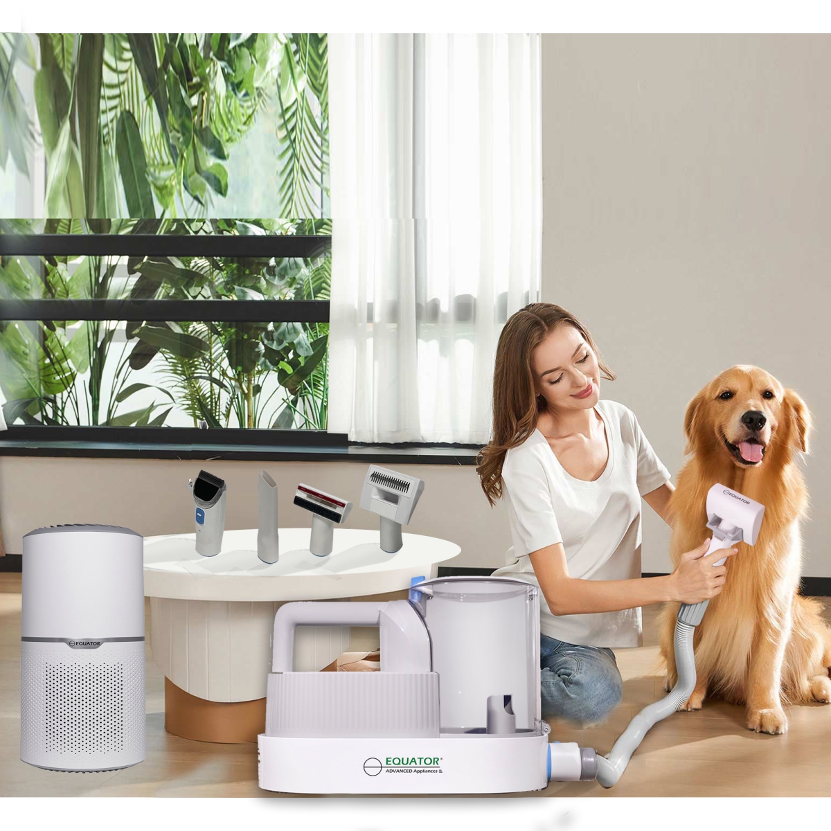 Picture of Equator Advanced Appliances EPG 2500+APS Equator PET HEALTHY HOME SET Level 1 Groomer + Air Purifier 110V 269sf